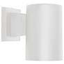 1_Wave Lighting Cylinder White Down Light Wall Fixture