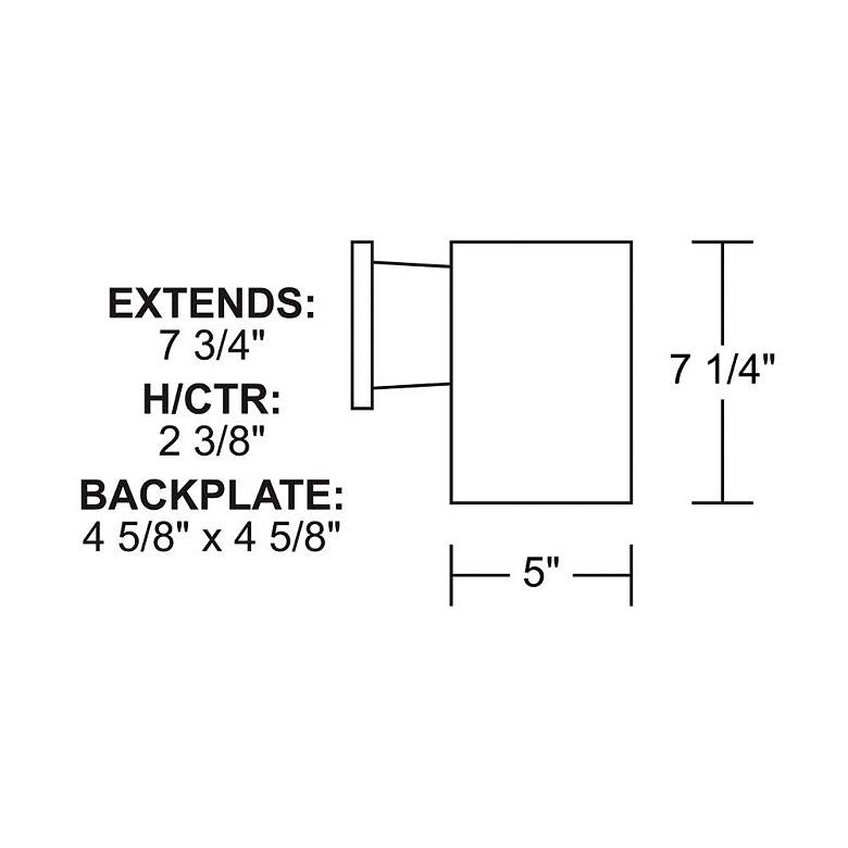 Image 4 Wave Lighting Cylinder White Down Light Wall Fixture more views