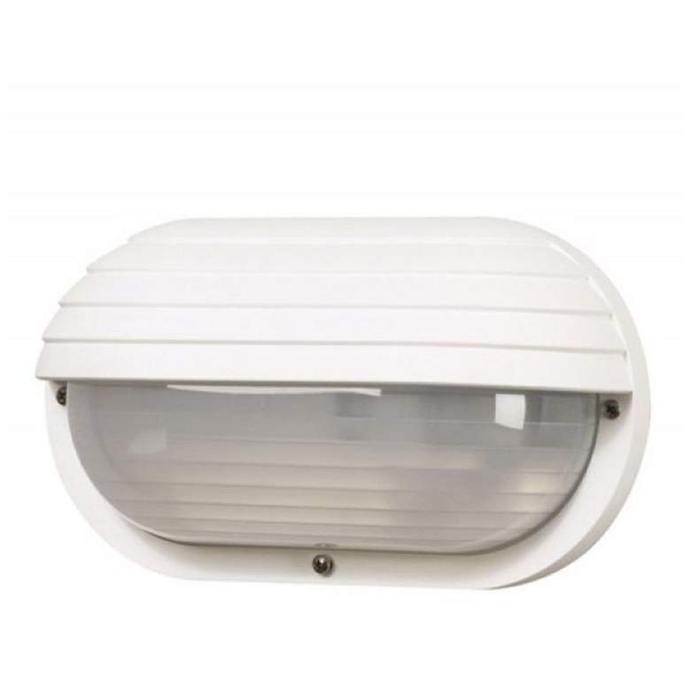 Image 1 Wave Lighting Nautical Oblong Eyelid S77WF White Wall Fixture
