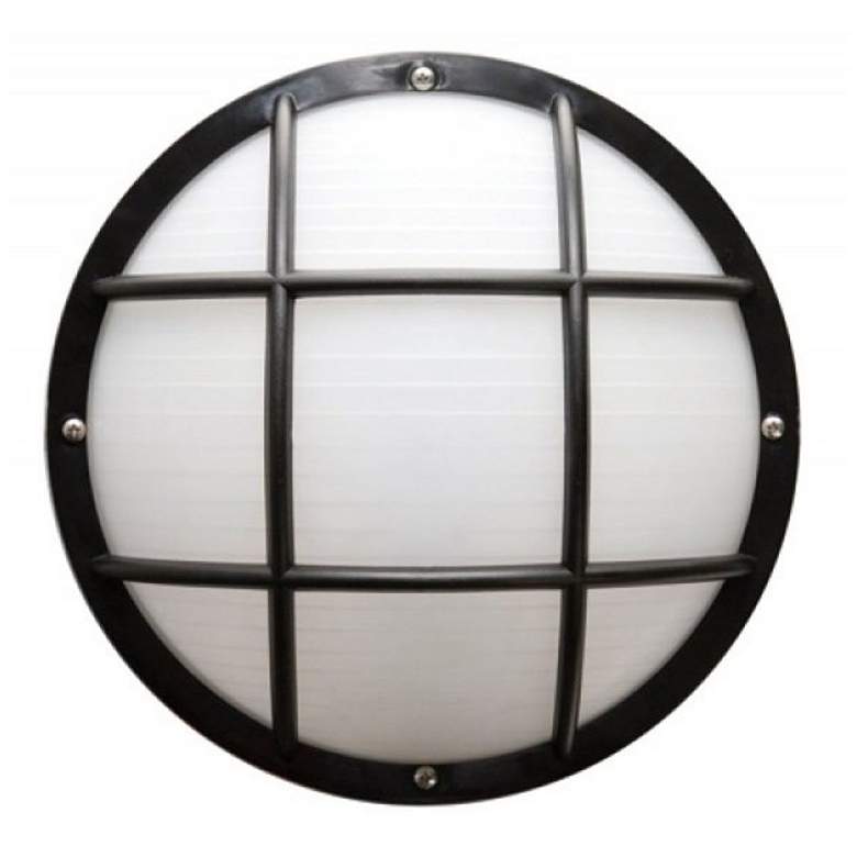 Image 1 Wave Lighting Nautical Round S772WF-L22 Black Wall/Ceiling Fixture