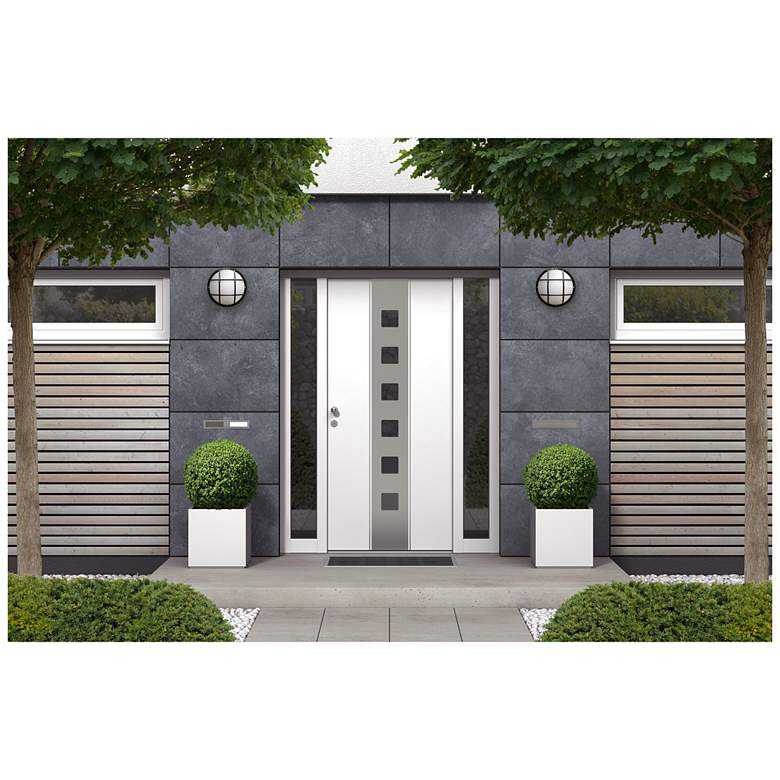 Image 2 Wave Lighting Nautical Round S772WF-L22 Black Wall/Ceiling Fixture more views