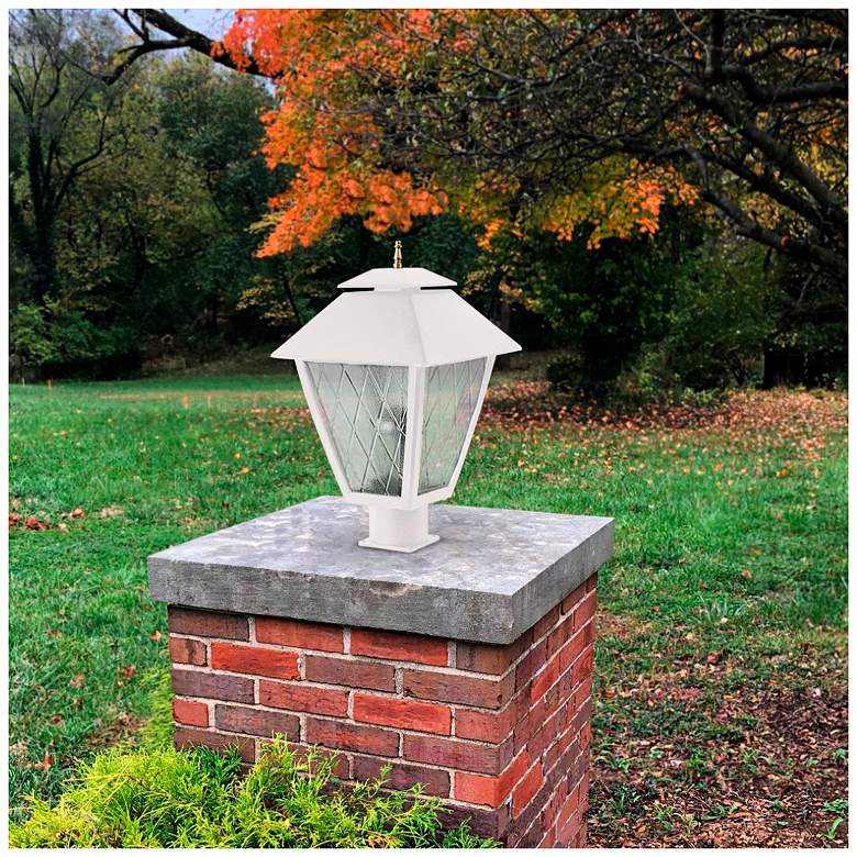 Image 2 Wave Lighting White Pier Mount Adapter for 3" Post Top Fixtures more views
