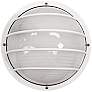2_Wave Nautical 10 1/4" High Round White Outdoor Ceiling or Wall Light