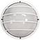 Wave Nautical 10 1/4" High Round White Outdoor Ceiling or Wall Light