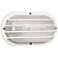 Wave Nautical Bulk Head 10 1/2" White and Glass Outdoor Wall Light