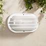 1_Wave Nautical Bulk Head 10 1/2" White and Glass Outdoor Wall Light
