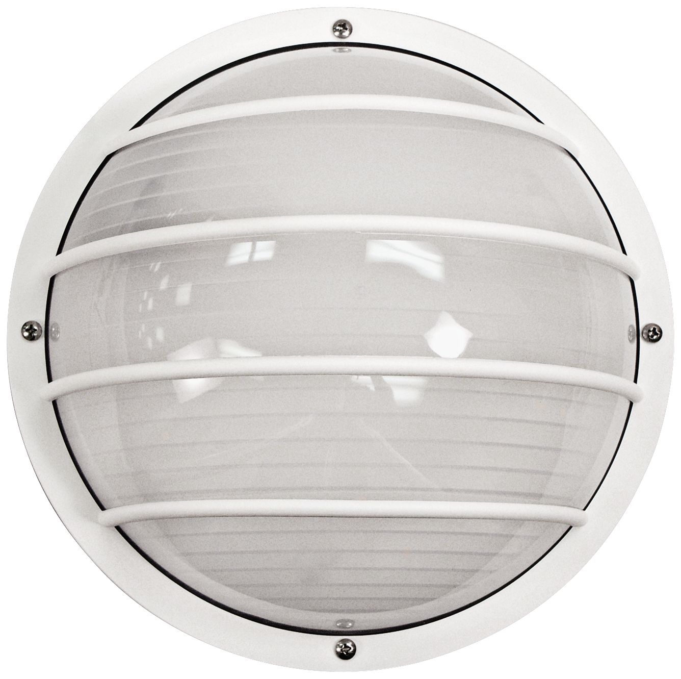 white round wall light