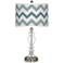 Wave Zig Zag Giclee Apothecary Clear Glass Table Lamp