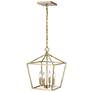 4_Wavecrest 12" Wide Modern Gold Steel 4-Light Mini Pendant more views
