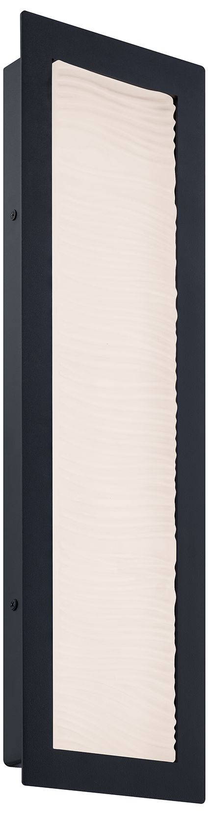 Wavelet 20"H x 6"W 1-Light Outdoor Wall Light in Black