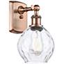 Waverly 11" High Copper Sconce w/ Clear Shade