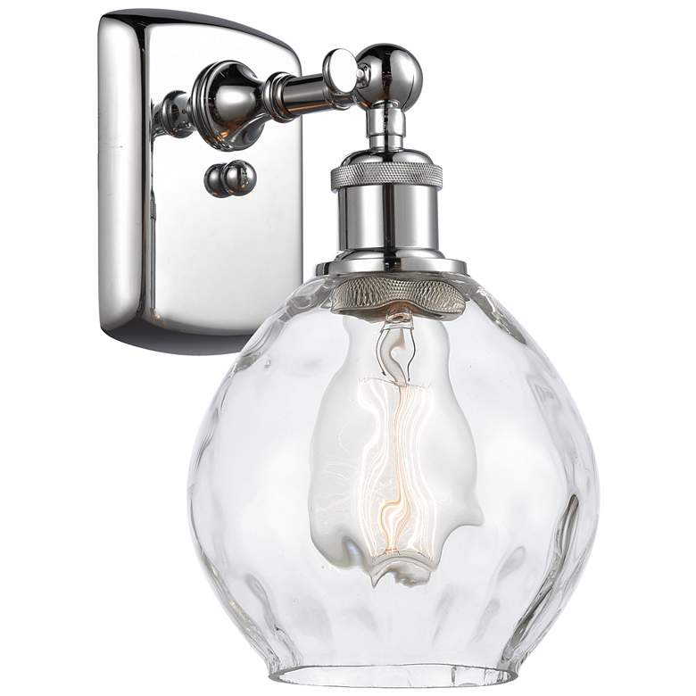 Image 1 Waverly 11" High Polished Chrome Sconce w/ Clear Shade