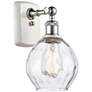 Waverly 11" High White and Polished Chrome Sconce w/ Clear Shade