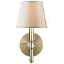 1_Waverly 12 1/4" High Aged Brass Wall Sconce