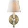 Waverly 12 1/4" High Aged Brass Wall Sconce