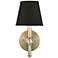 Waverly 12 1/4" High Aged Brass Wall Sconce