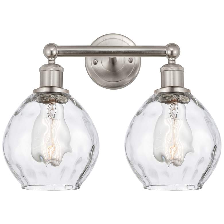 Image 1 Waverly 15" 2-Light Brushed Satin Nickel Bath Light