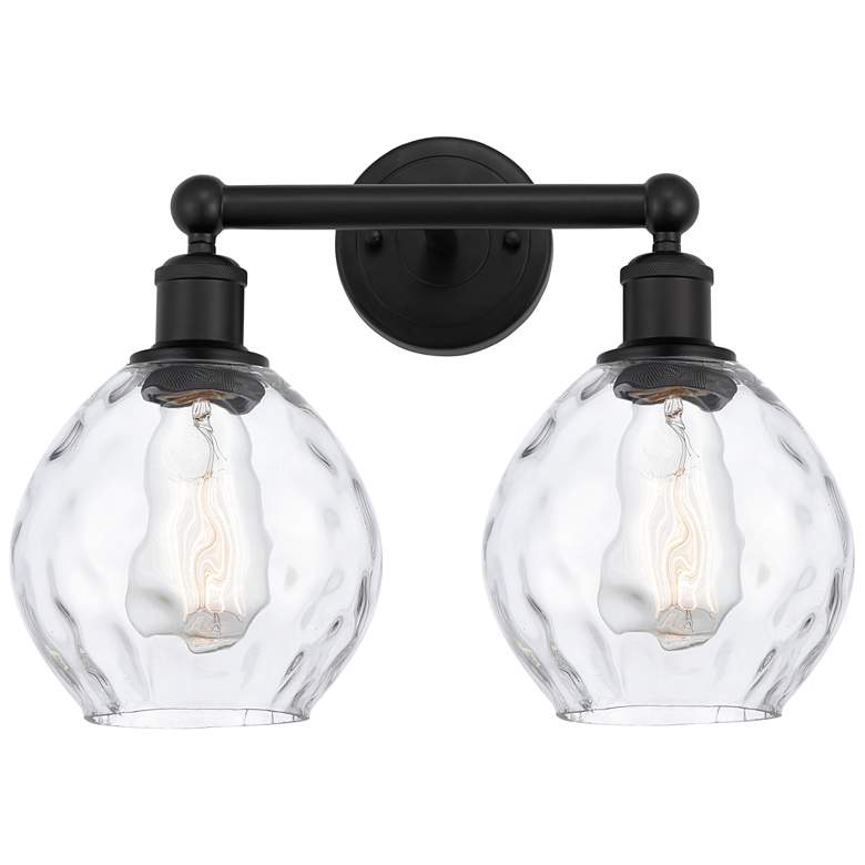 Image 1 Waverly 15" 2-Light Matte Black Bath Light