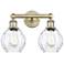 Waverly 15" Wide 2 Light Antique Brass Bath Vanity Light With Clear Sh
