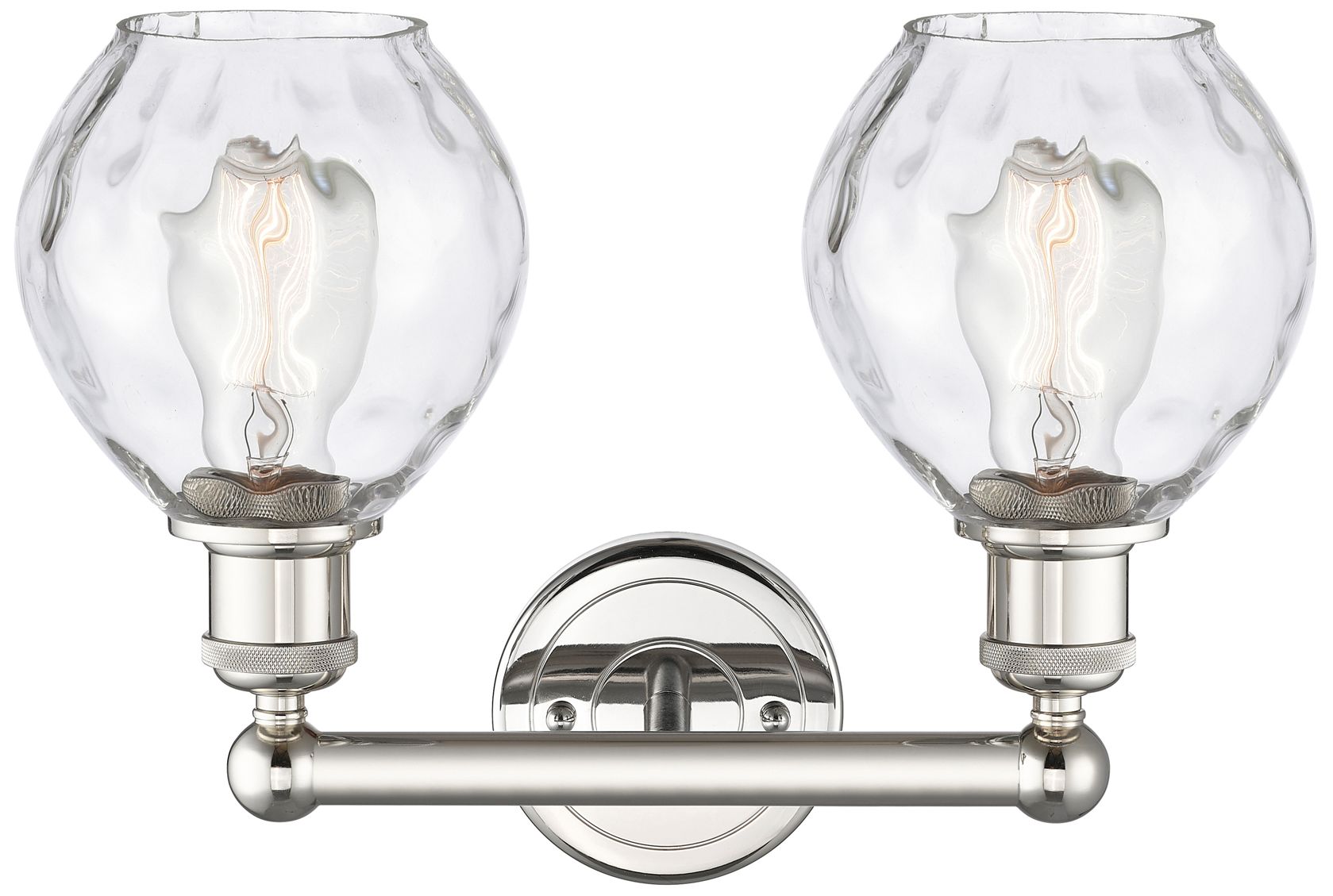Image 3 Waverly 15" Wide 2 Light Polished Nickel Bath Vanity Light With Clear  more views
