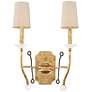Waverly 22"H Honey Gold Forged Iron 2-Light Wall Sconce