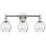 1_Waverly 24" Wide Polished Nickel 3-Light Bath Light w/ Clear
