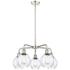 Waverly 24"W 5 Light Polished Nickel Stem Hung Chandelier With Clear S