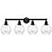 Waverly 33" 4-Light Matte Black Bath Light