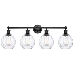 Waverly 33" 4-Light Matte Black Bath Light