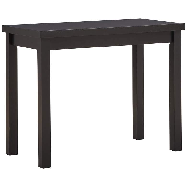 Image 2 Waverly 46" Wide Antique Black Wood Rectangular Bar Table