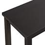 3_Waverly 46" Wide Antique Black Wood Rectangular Bar Table more views