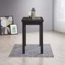 6_Waverly 46" Wide Antique Black Wood Rectangular Bar Table more views