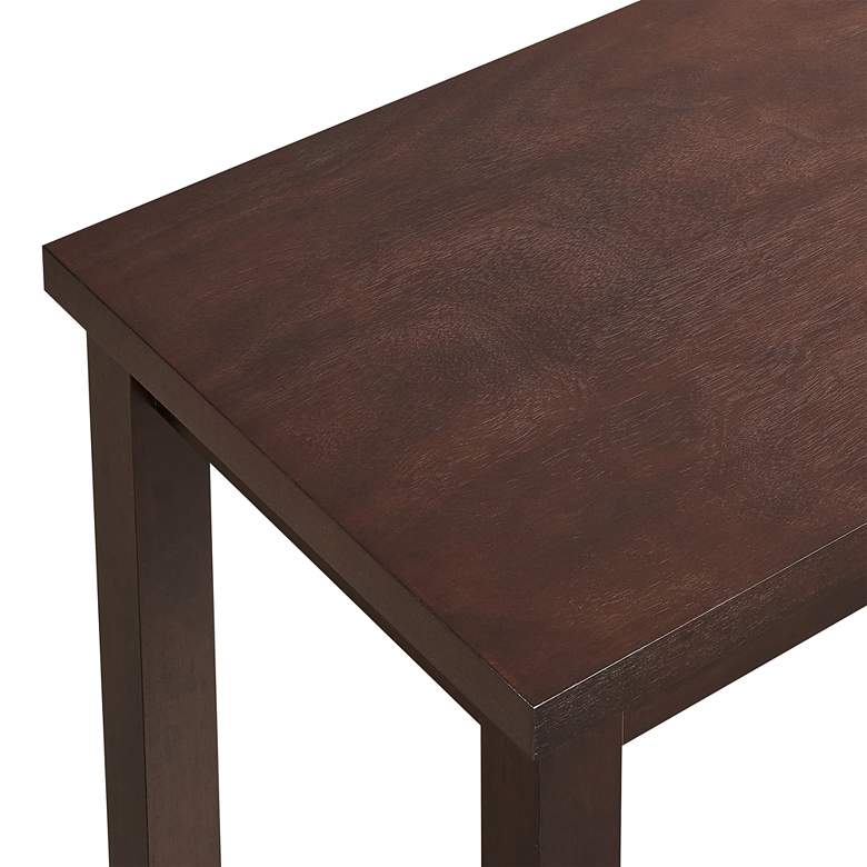 Image 3 Waverly 46" Wide Espresso Wood Rectangular Bar Table more views