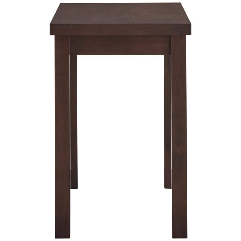 Image 4 Waverly 46" Wide Espresso Wood Rectangular Bar Table more views