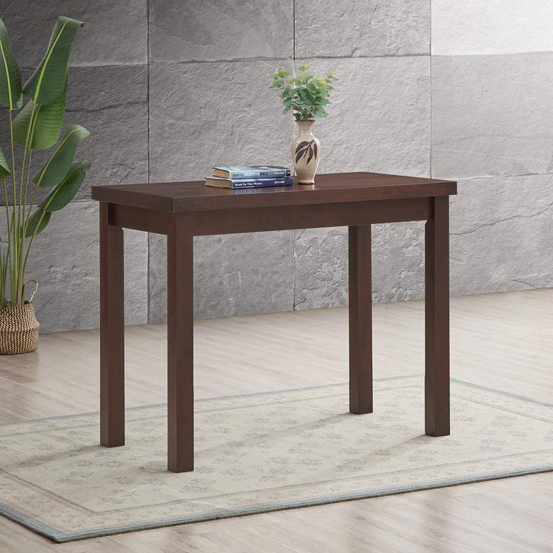 Image 5 Waverly 46" Wide Espresso Wood Rectangular Bar Table more views