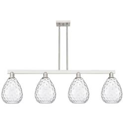 Waverly 51" Wide 4-Light Brushed Satin Nickel Island Light w/ Clear Shade