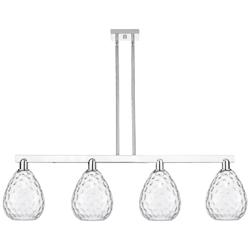 Waverly 51" Wide 4-Light Polished Chrome Island Light w/ Clear Shade