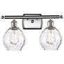 Waverly 6" 2 Light 16" LED Bath Light - Brushed Satin Nickel - Cl