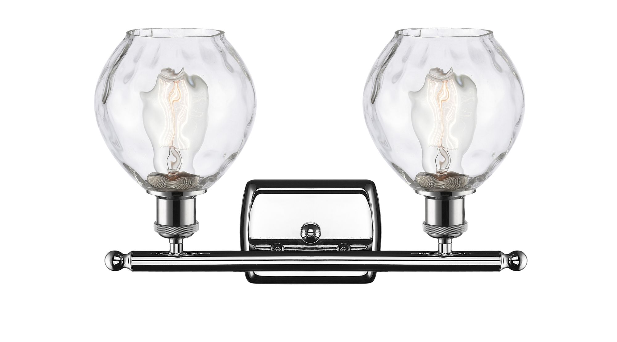 Image 2 Waverly 6" 2 Light 16" LED Bath Light - Polished Chrome - Clear S more views