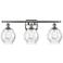 Waverly 6" 3 Light 26" LED Bath Light - Brushed Satin Nickel - Cl