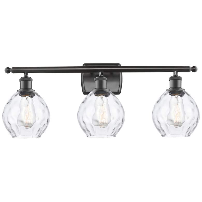 Image 1 Waverly 6" 3 Light 26" LED Bath Light - Oil Rubbed Bronze - Clear