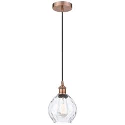 Waverly 6" Antique Copper Mini Pendant