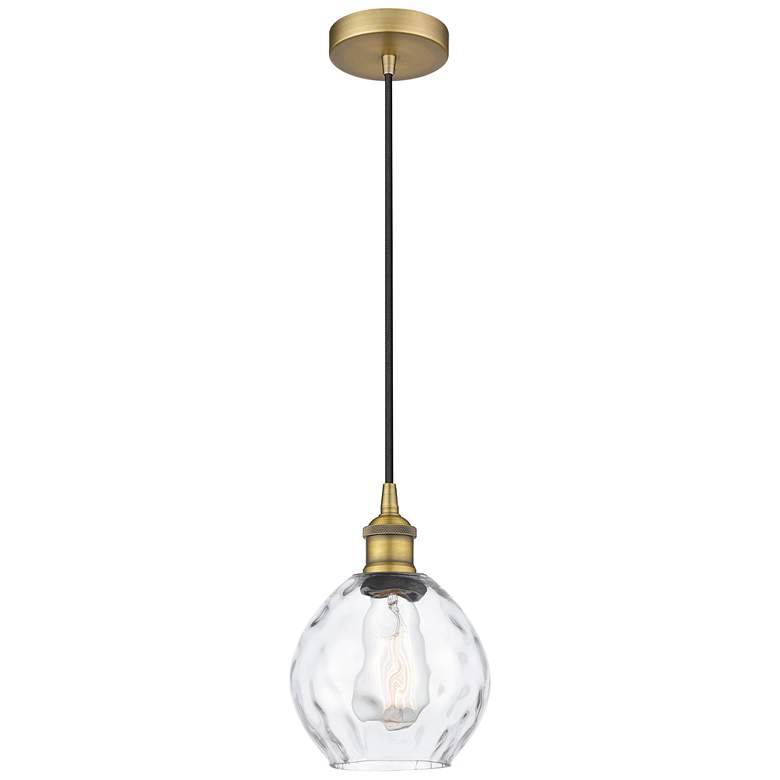 Image 1 Waverly 6" Brushed Brass Mini Pendant
