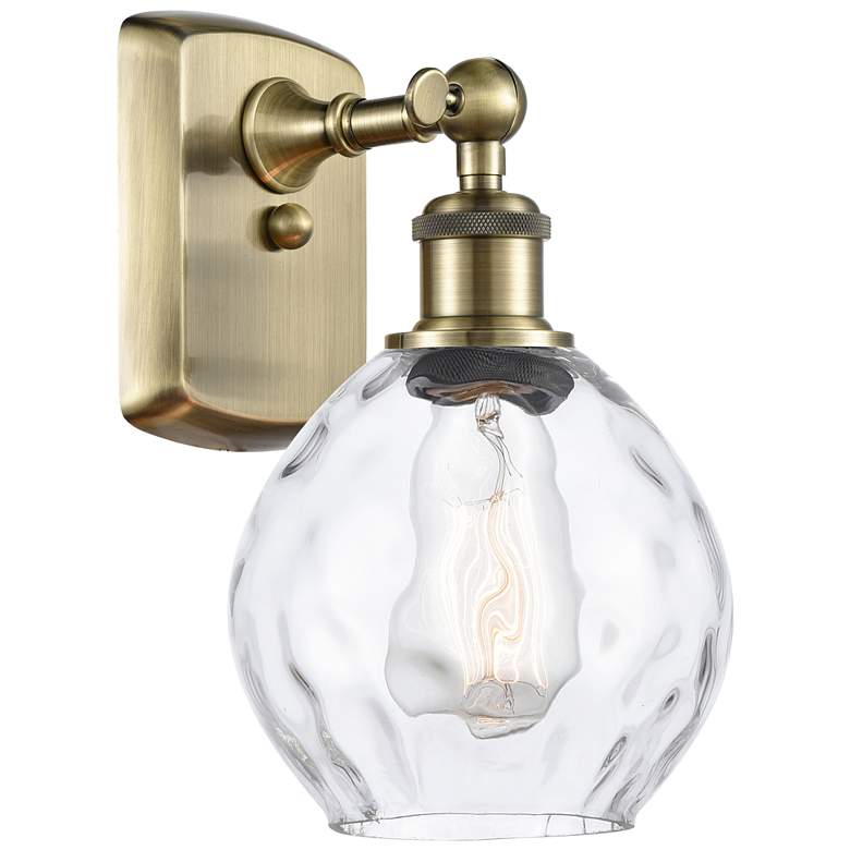 Image 1 Waverly 6" LED Sconce - Brass Finish - Clear Shade