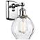 Waverly 6" LED Sconce - Chrome Finish - Clear Shade