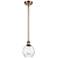 Waverly 6" Wide Copper Stem Hung Mini Pendant w/ Clear Shade