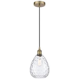 Waverly 8" Antique Brass Mini Pendant Waverly 8" Antique Brass Mini Pendant