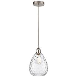 Waverly 8" Brushed Satin Nickel Mini Pendant