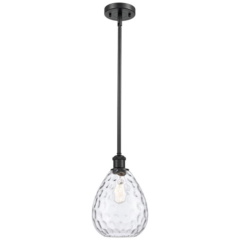 Image 1 Waverly 8" LED Mini Pendant - Matte Black - Clear Shade