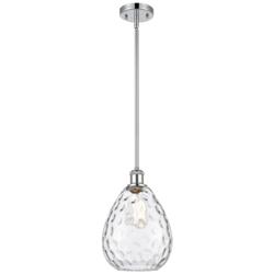 Waverly 8" LED Mini Pendant - Polished Chrome - Clear Shade